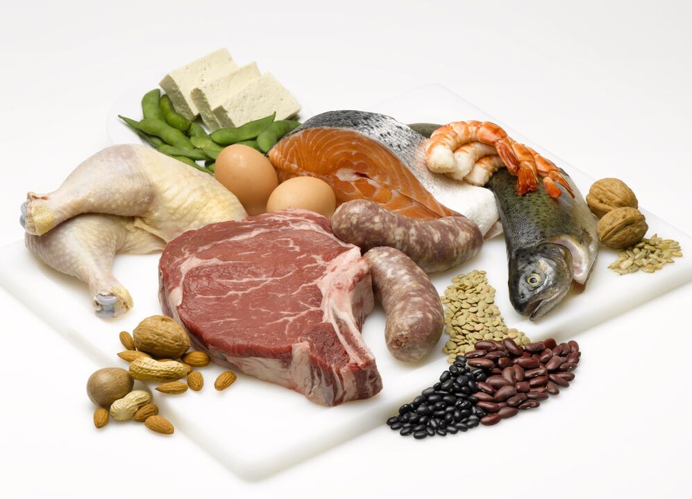 Diet protein adalah berdasarkan makan makanan yang mengandungi protein. 