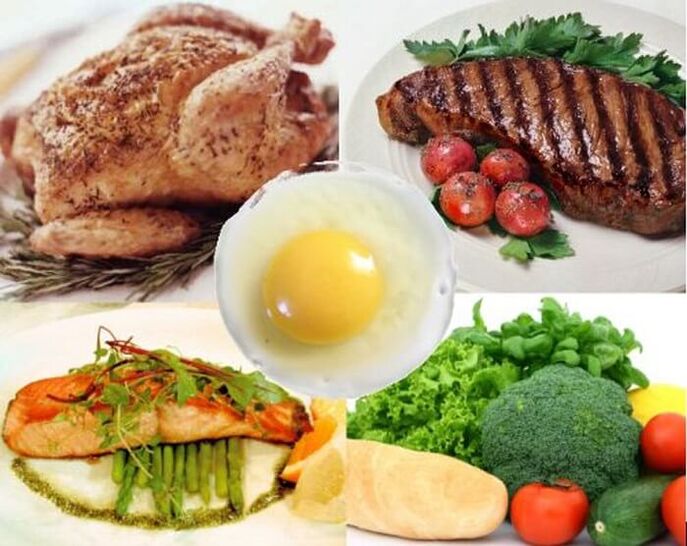 Hidangan yang termasuk dalam menu diet protein 14 hari untuk penurunan berat badan